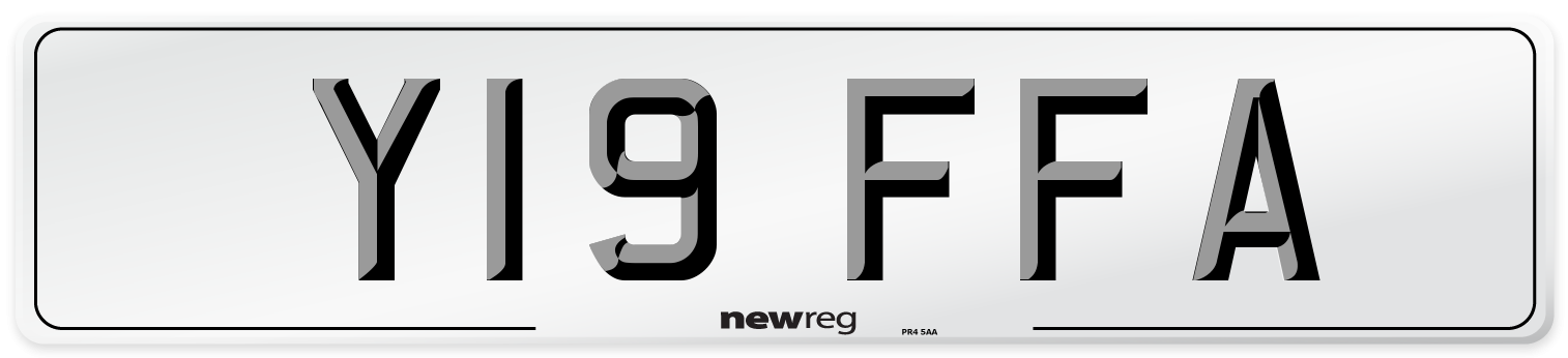 Y19 FFA Number Plate from New Reg